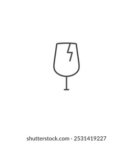 Fragile icon symbol vector illustration