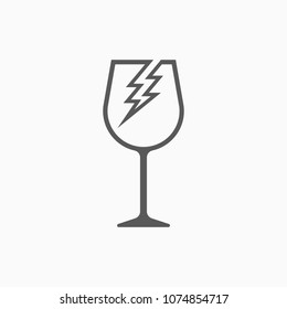 fragile icon, fragile vector