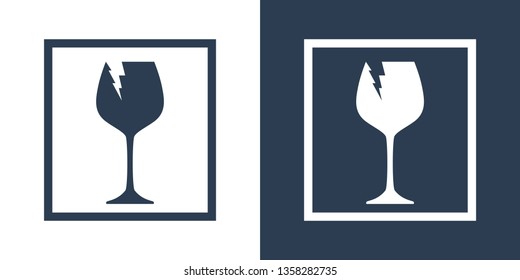 Fragile Icon Vector