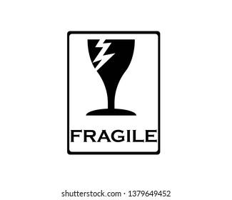 Fragile Icon Vector - Vector
