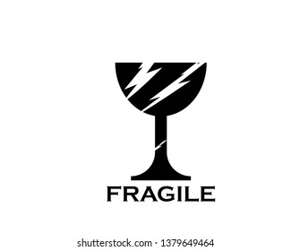 Fragile Icon Vector - Vector
