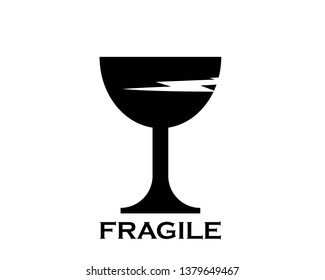 Fragile Icon Vector - Vector
