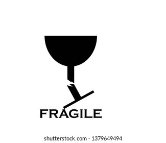 Fragile Icon Vector - Vector
