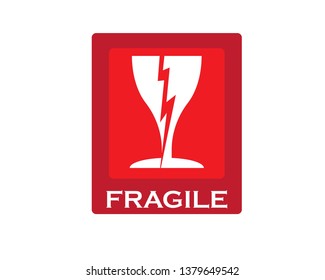 Fragile Icon Vector - Vector
