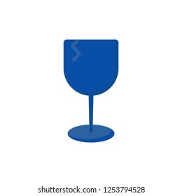 fragile icon vector design. flat icon