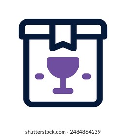 icono frágil. glifo de Vector para tu Sitio web, móvil, presentación y diseño de logotipo.