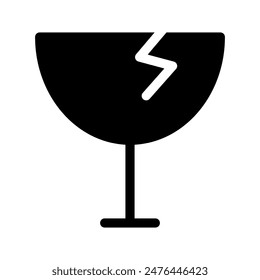 Fragile Icon Vector Symbol Design Illustration
