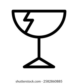 Fragile Icon Vector Symbol Design Illustration