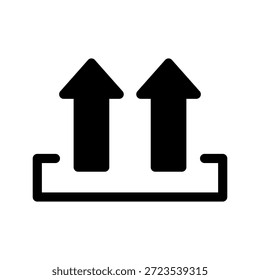 Fragile Icon Vector Symbol Design Illustration