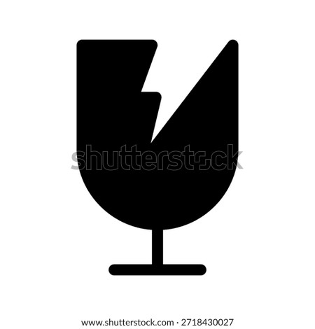 Fragile Icon Vector Symbol Design Illustration