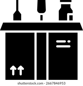 Fragile Items Packed in a Cardboard Box Icon