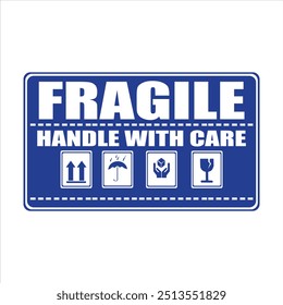 Fragile label, Fragile sticker, Fragile icon, Fragile handle with care, handle with care label