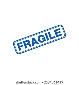 Fragile Letter Rubber Stamp Template