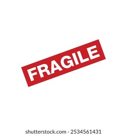 Fragile Letter Rubber Stamp Template