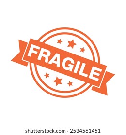 Fragile Letter Rubber Stamp Template