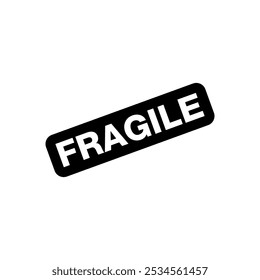 Fragile Letter Rubber Stamp Template