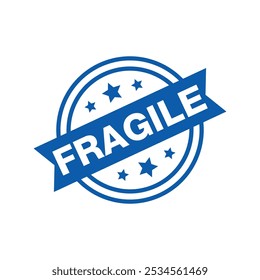 Fragile Letter Rubber Stamp Template