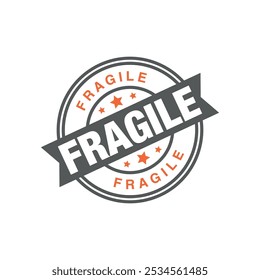 Fragile Letter Rubber Stamp Template