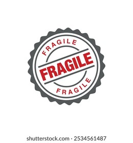 Fragile Letter Rubber Stamp Template