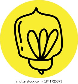 Fragile Glühbirne, Illustration, Vektorgrafik auf weißem Hintergrund