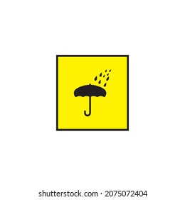 Diseño de vectores de iconos de logotipo frágil  
