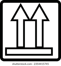 Fragile package icons, handle with care logistics and delivery shipping labels. Fragile box, cargo warning vector signs