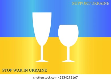 Fragile or packaging symbol. Glass icon. Vector illustration