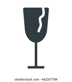 Fragile Sign Colored Vector Icon
