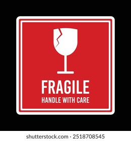 fragile sign illustration graphic vector 