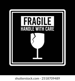 fragile sign illustration graphic vector 