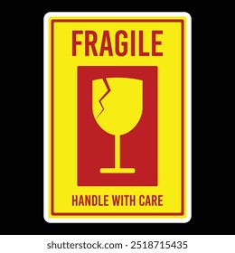 fragile sign illustration graphic vector 