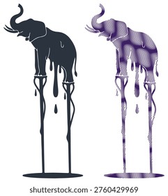 Fragile situation, precarious balance. Stability and potential collapse.