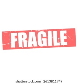 fragile stamp sign vector background