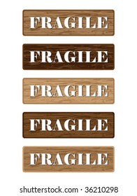 fragile stamps vector illustration