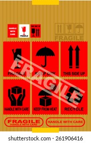 fragile, sticker