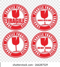 fragile, sticker