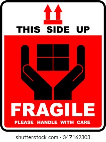 fragile, sticker