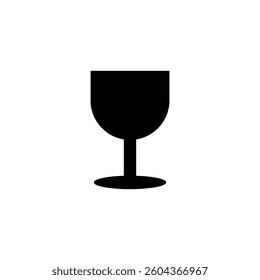 Fragile Symbol Glass Packaging Vector Template