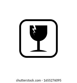 fragile symbol for package signs