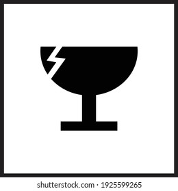 Fragile symbol packaging box delivery