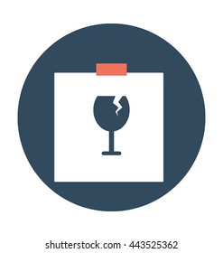 Fragile Symbol Vector Icon
