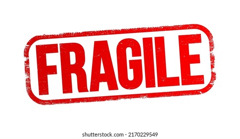 FRAGILE text stamp, cargo and delivery concept background