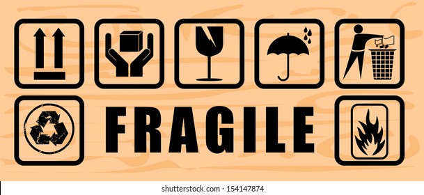 Fragile, vector