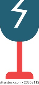Fragile Vector Glyph Two Color Icon For Personal And Commercial Use.
