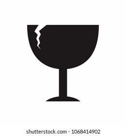 fragile vector icon