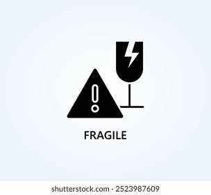 Fragile Vector, Icon Or Logo Sign Symbol Illustration