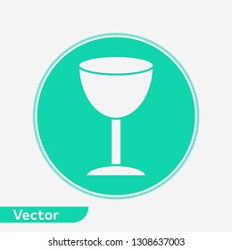 Fragile vector icon sign symbol