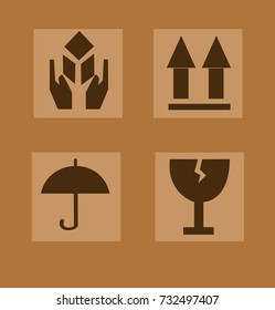  fragile vector illustration