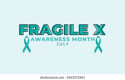 Fragile x awareness month. background, banner, card, poster, template. Vector illustration.