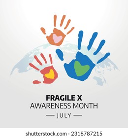 fragile x awareness month design template for celebration. cromosom vector design. fragile x awareness vector design.